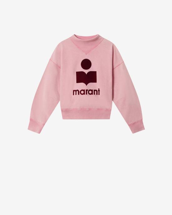 26SS 이자벨마랑 모비 스웨트셔츠 SW0003FAD1M04EBGBY BUBBLEGUM BURGUNDY DOM - Isabel Marant