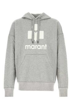 이자벨마랑 마일리 로고 후드 티셔츠 SW0027HAB1M18HGYWH GREY WHITE DOM 썸네일 1