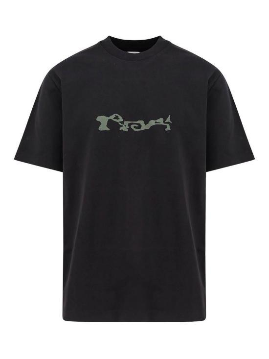 25SS 로아 반팔 티셔츠 RBMW0436JY41BLK0001 BLACK DOM - Roa