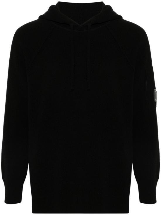 씨피 컴퍼니 후드 티셔츠 17CMKN149A110149A999 BLACK DOM - CP company