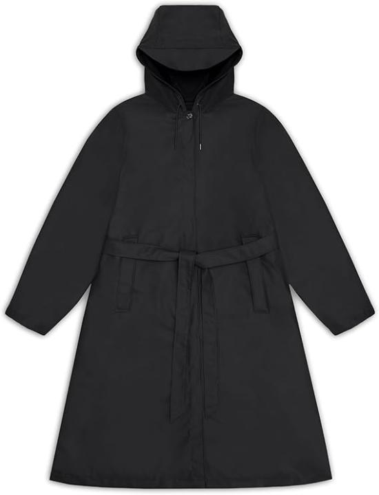 25SS 레인스 A라인 롱거 자켓 1204001 BLACK DOM - Rains