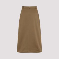 25SS 생로랑 롱 스커트 817344Y04VY2100 BEIGE FONCE DOM 썸네일 2