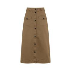 25SS 생로랑 롱 스커트 817344Y04VY2100 BEIGE FONCE DOM 썸네일 1