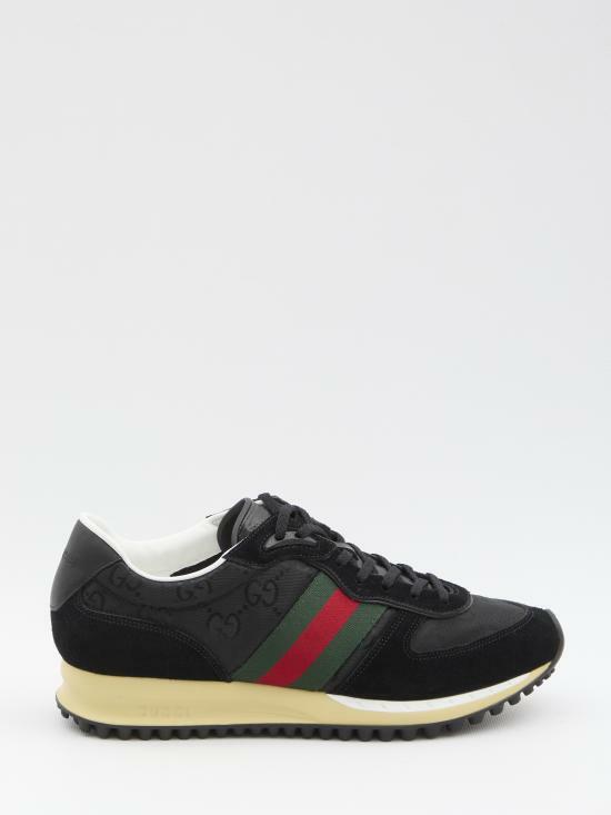 구찌 리 모션 남성 스니커즈 832461AAEW31042 BLACK DOM - Gucci