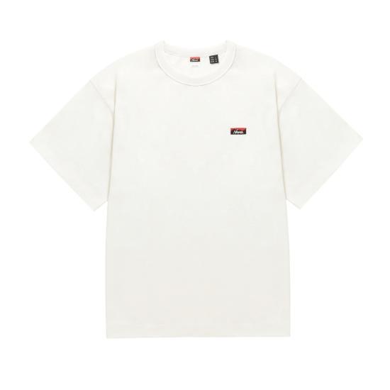 25SS 난가 반팔 티셔츠 ECOHYBRIDBOXLOGOEMBROIDERYTEE WHITE DOM - Nanga