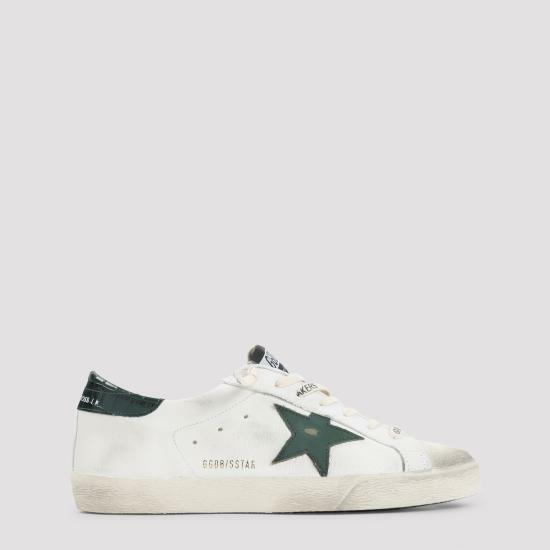 26SS 골든구스 슈퍼스타 스니커즈 GMF00101F00811310502 WHITE GREEN DOM - Golden Goose