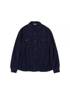 오라리 긴팔 셔츠 A24SS01HM NAVY DOM 썸네일 1