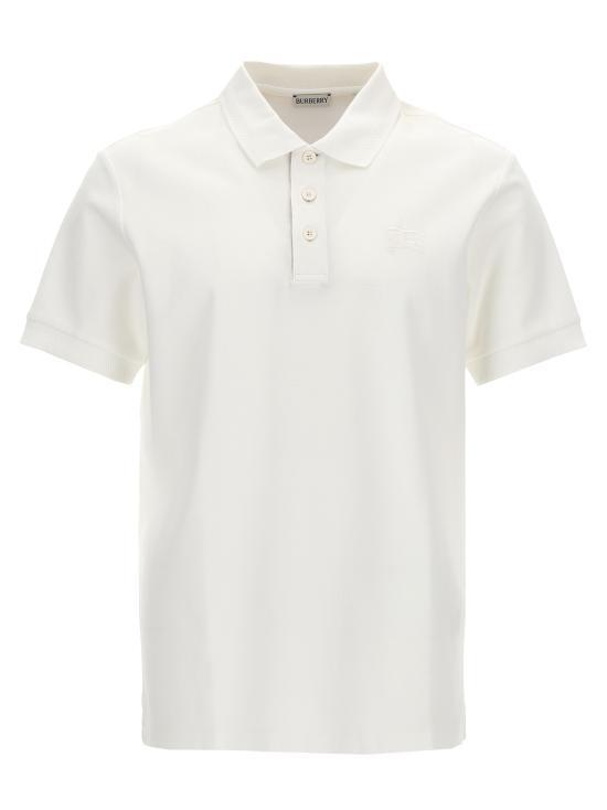 26SS 버버리 코튼 폴로 티셔츠 8099166 WHITE DOM - Burberry