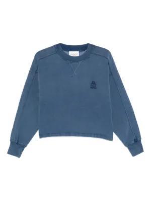 26SS 이자벨마랑 긴팔 티셔츠 SW0186FAD1M06E30IN INDIGO DOM - Isabel Marant