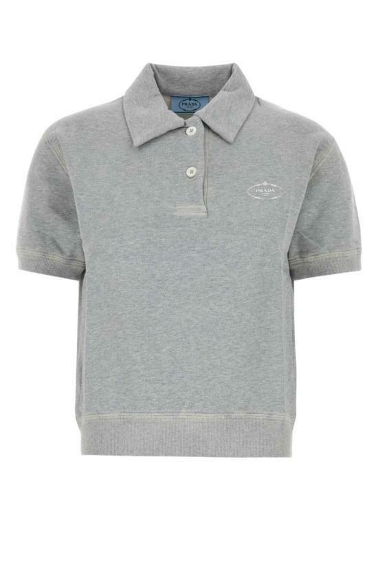 25FW 프라다 폴로 티셔츠 134720SOOO173JF0684 GRAY DOM - Prada