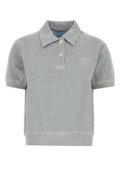 25FW 프라다 폴로 티셔츠 134720SOOO173JF0684 GRAY DOM 썸네일 1