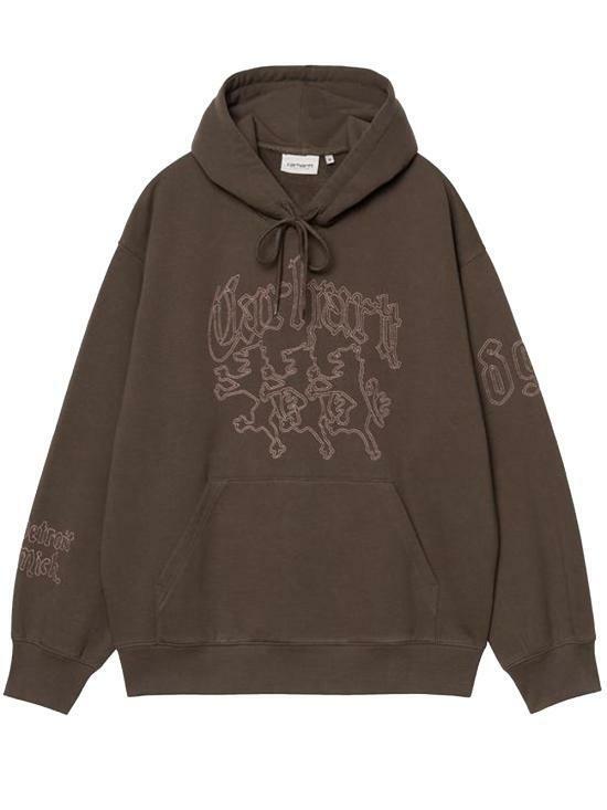 25FW 칼하트 WIP 후드 핵워크 스웨트셔츠 I0356413EEXX VITOLA GLASSY PINK DOM - Carhartt