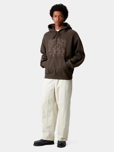 25FW 칼하트 WIP 후드 핵워크 스웨트셔츠 I0356413EEXX VITOLA GLASSY PINK DOM 썸네일 3
