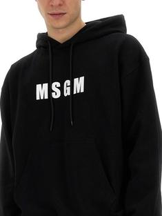 엠에스지엠 후드 티셔츠 3640MM12724700099 BLACK DOM 썸네일 4