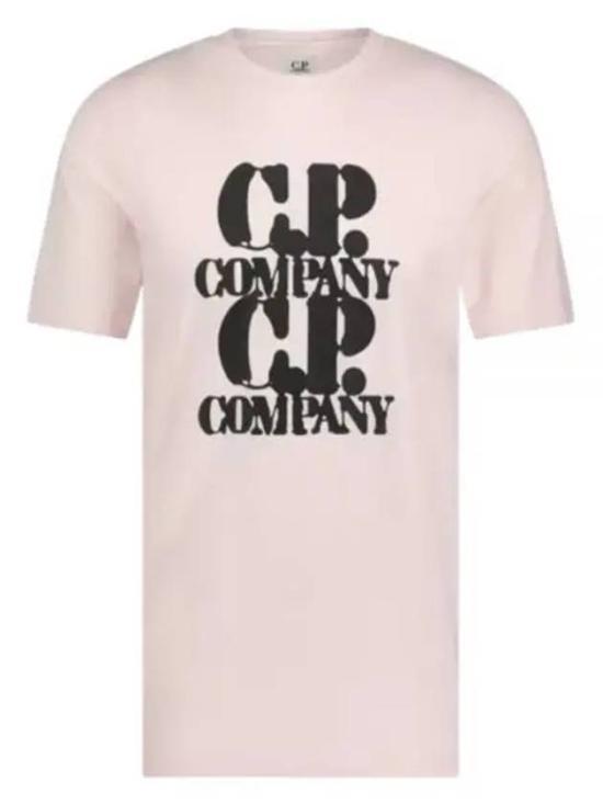 씨피 컴퍼니 반팔 티셔츠 16CMTS137A005100W501 HEAVENLY PINK DOM - CP company