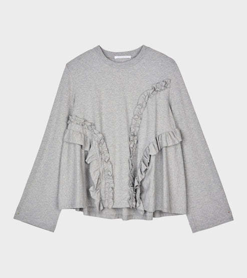 26SS 세실리아 반센 긴팔 티셔츠 425RTW19006GREYMELANGE GREY MELANGE DOM - CECILE BAHNSEN