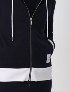 26SS 톰브라운 4바 저지 집업 후디 MJT517A03037415 NAVY DOM 썸네일 5