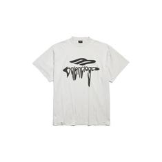 25SS 발렌시아가 3B 리퀴파이드 오버사이즈 티셔츠 787349TRVS89081 WHITE DOM 썸네일 1