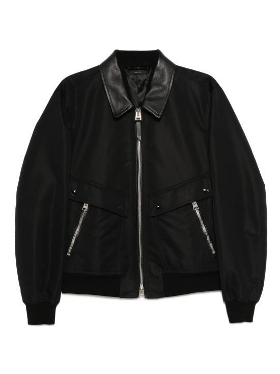 25FW 톰포드 봄버 자켓 OBS064FMC230LB999 BLACK DOM - Tom Ford