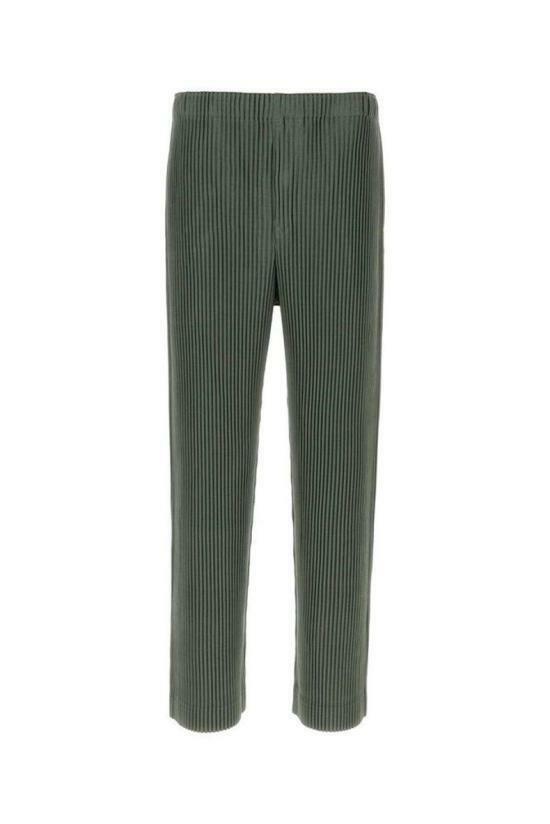 옴므 플리세 이세이 미야케 스트레이트 팬츠 HP48JF11963 MOSS GREEN DOM - Issey Miyake