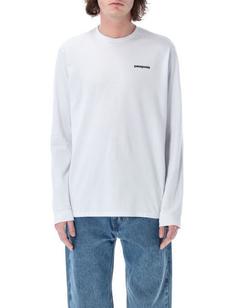 파타고니아 P 6 로고 긴팔 티셔츠 38518WHI DOM 썸네일 1