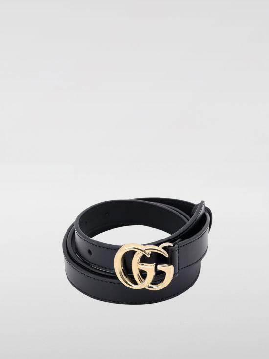 26SS 구찌 GG 마몽 씬 벨트 4094170AAA51000 BLACK DOM - Gucci