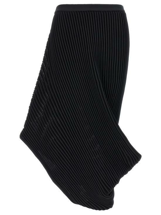 25SS 이세이 미야케 롱 스커트 IM56KG82115 BLACK DOM - Issey Miyake