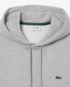 25FW 라코스테 오가닉 코튼 후드 티셔츠 SH9623CCA GRAY DOM 썸네일 2