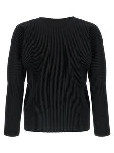 25FW 옴므 플리세 이세이 미야케 베이직 롱슬리브 티셔츠 HP59JK52115 BLACK DOM 썸네일 2