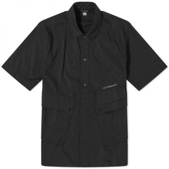 씨피 컴퍼니 폴로 티셔츠 POPELINEPOCKETSHIRTS16CMSH271A005328G999 BLACK DOM - CP company