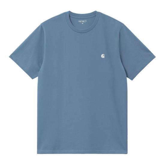 25SS 칼하트 WIP 메디슨 티셔츠 칼하트 WIP I0330002QRXX ICY WATER WHITE DOM - Carhartt