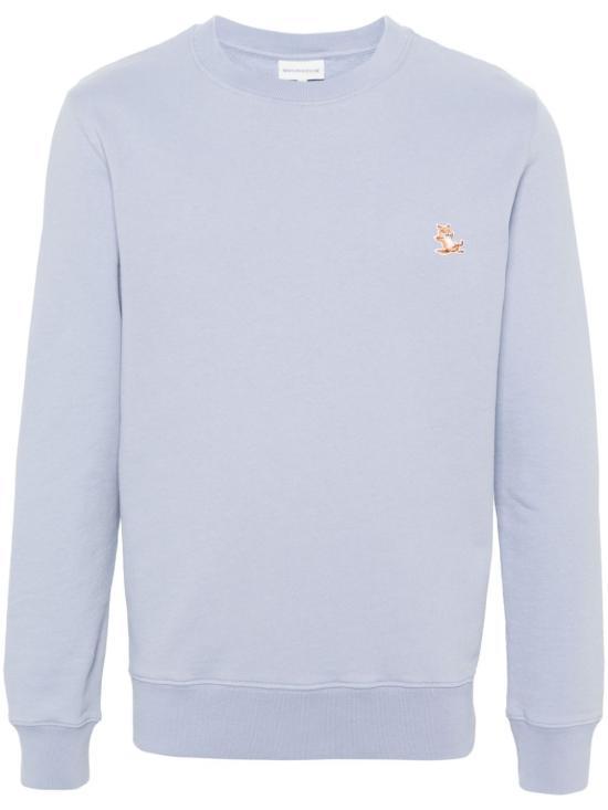 25SS 메종키츠네 칠랙스 패치 레귤러 스웨트셔츠 LM00303KM00010122 BEAT BLUE DOM - Maison Kitsune