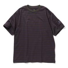 25SS 니들스 스트라이프 저지 크루넥 티셔츠 QV364 PURPLE CHARCOAL DOM 썸네일 1