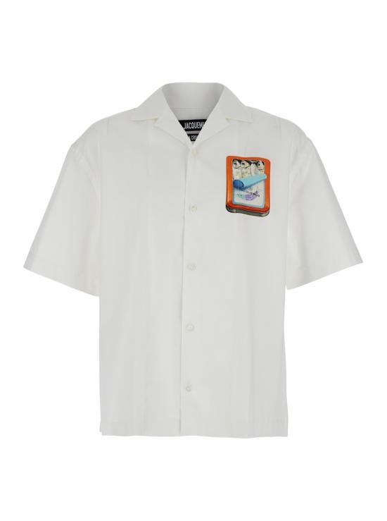 25SS 자크뮈스 반팔 셔츠 255SH20111401IF WHITE DOM - Jacquemus