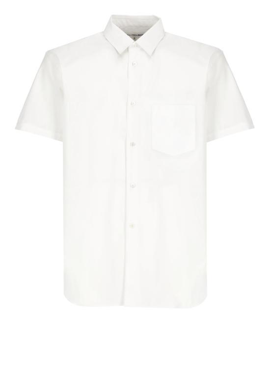 25SS 꼼데가르송 반팔 셔츠 FZB071PER3 WHITE DOM - Comme des Garcons