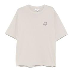 25SS 메종키츠네 볼드 폭스 헤드 패치 오버사이즈 티셔츠 LM00107KJ01190119 TRUFFLE DOM 썸네일 5