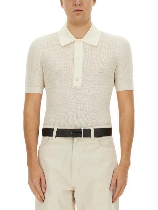 25SS 톰포드 폴로 티셔츠 KPS019YMC026S25XAWAW AVORIO DOM - Tom Ford