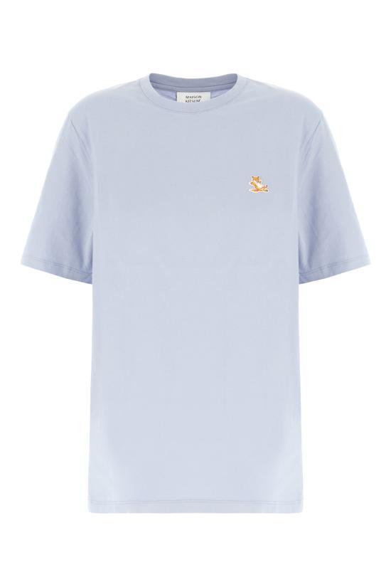 25SS 메종키츠네 칠랙스 폭스 패치 레귤러 티셔츠 LM00110KJ00080122 BEAT BLUE DOM - Maison Kitsune
