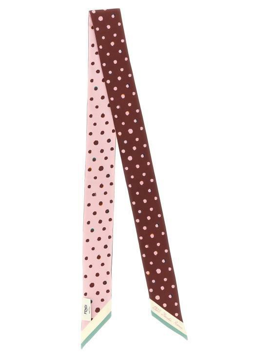 26SS 펜디 머플러 스카프 FXT011AWEYF1VHA BURGUNDY PINK DOM - Fendi