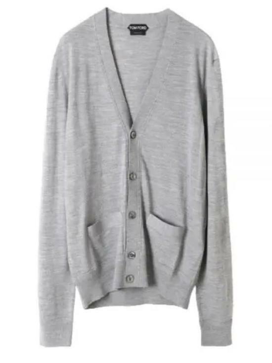톰포드 가디건 KNL001YMW010S23IG280 LIGHT GREY DOM - Tom Ford