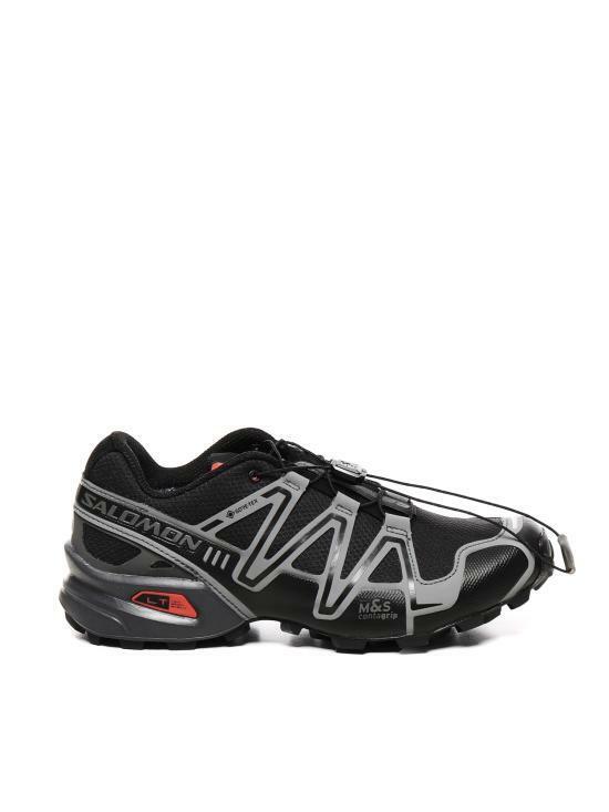 살로몬 스니커즈 L47731700 BLACK ASHPALT FLAME SCARLET DOM - Salomon
