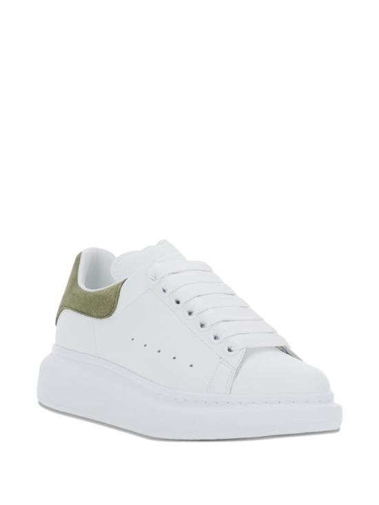 26SS 알렉산더 맥퀸 오버사이즈드 스니커즈 553770WIAJV9225 WHITE GREEN DOM - Alexander McQueen
