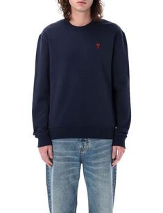 26SS 아미 스몰 하트 로고 스웨트셔츠 BFUSW035730430 NIGHT BLUE DOM 썸네일 1