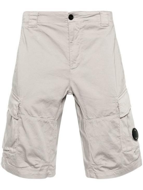 씨피 컴퍼니 스트레치 사틴 카고 쇼츠 16CMBE116A005694G913 DRIZZLE DOM - CP company