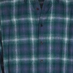 25FW 오라리 긴팔 셔츠 A25AS01WN FOREST GREEN X NAVY DOM 썸네일 4
