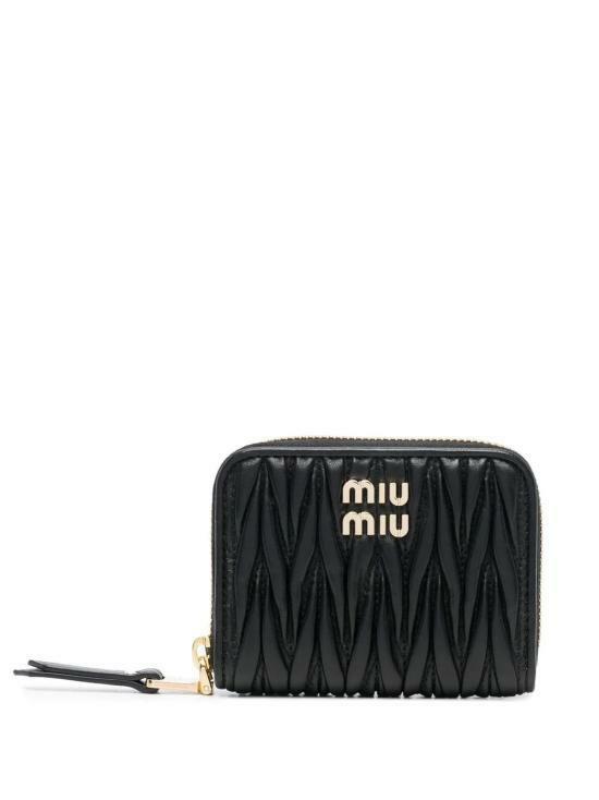 26SS 미우미우 명함지갑 5MM268AFPPF0002 BLACK DOM - Miu Miu
