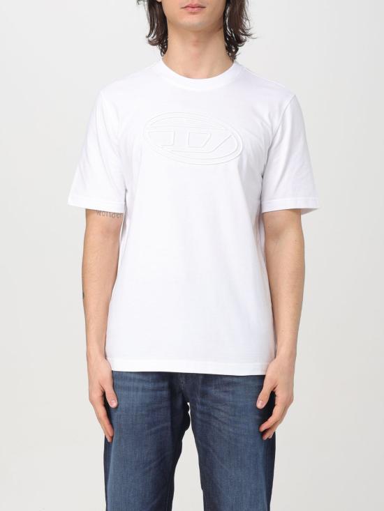 25SS 디젤 반팔 티셔츠 A174020NJBM100 WHITE DOM - Diesel