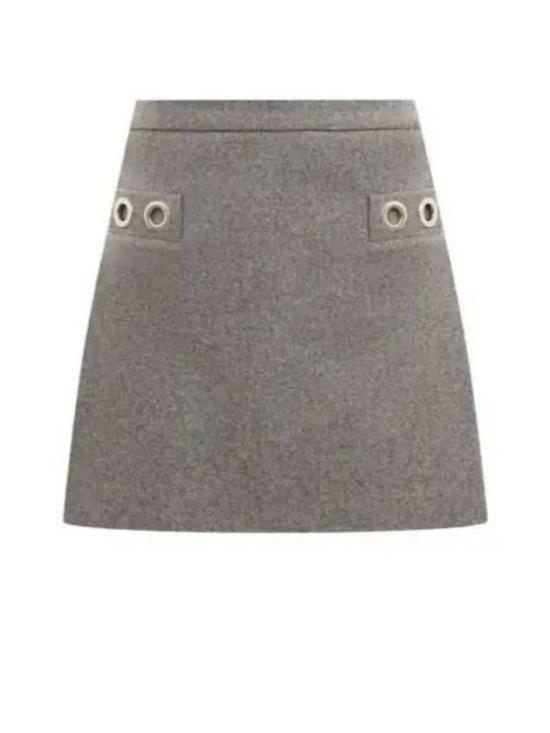 엠에스지엠 숏 스커트 3741MDD11XB24760896 GRAY DOM - MSGM