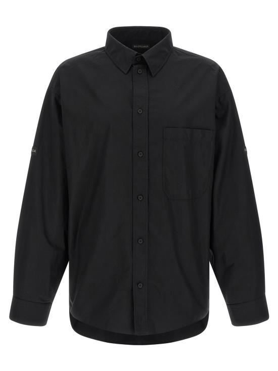 26SS 발렌시아가 긴팔 셔츠 857814TRM281000 BLACK DOM - Balenciaga