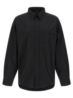 26SS 발렌시아가 긴팔 셔츠 857814TRM281000 BLACK DOM 썸네일 1